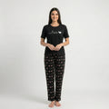 Black Small Heart Printed