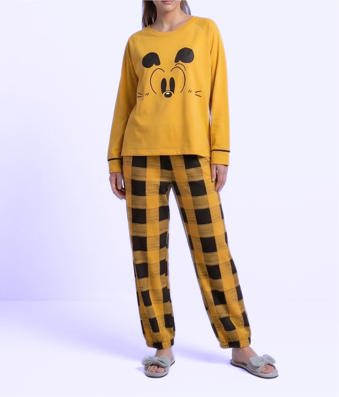 Mickey Print Cotton Nightwear