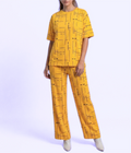 Yellow Capri Cotton Nightwear