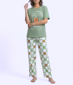 Olive Green Cotton Nightwear