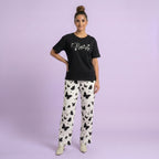 Black Small Butterfly Printed