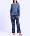 Leaf Print Soft Cotton Night Suit
