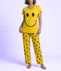 Smiley Print Cotton Nightwear Set