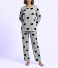 Multi Heart Print Cotton Nightwear Set