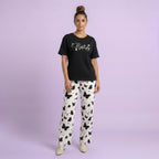 Black Small Butterfly Printed