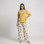 Chinese Style Print Night Suit Set