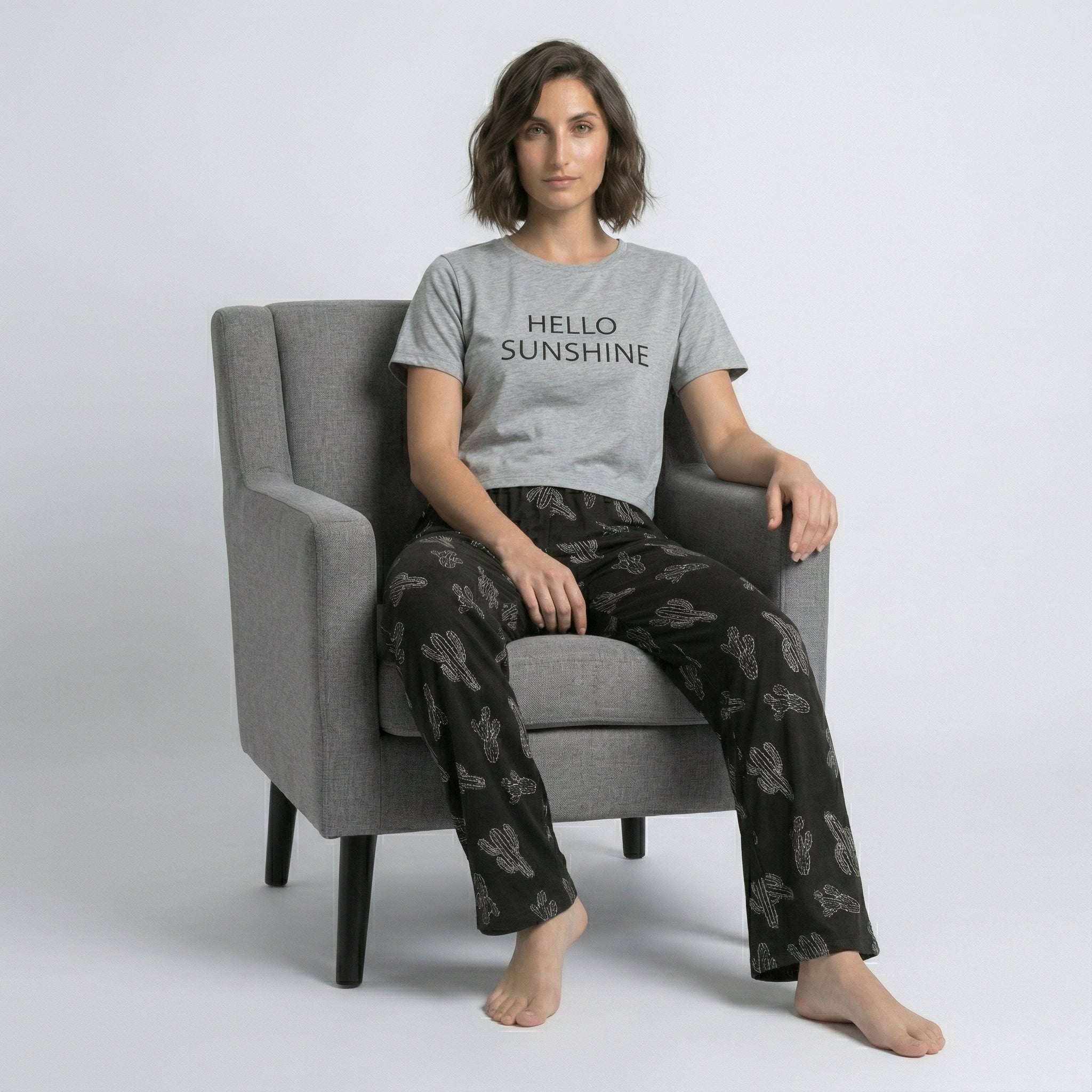 Hello Sunshine Printed Night Suit