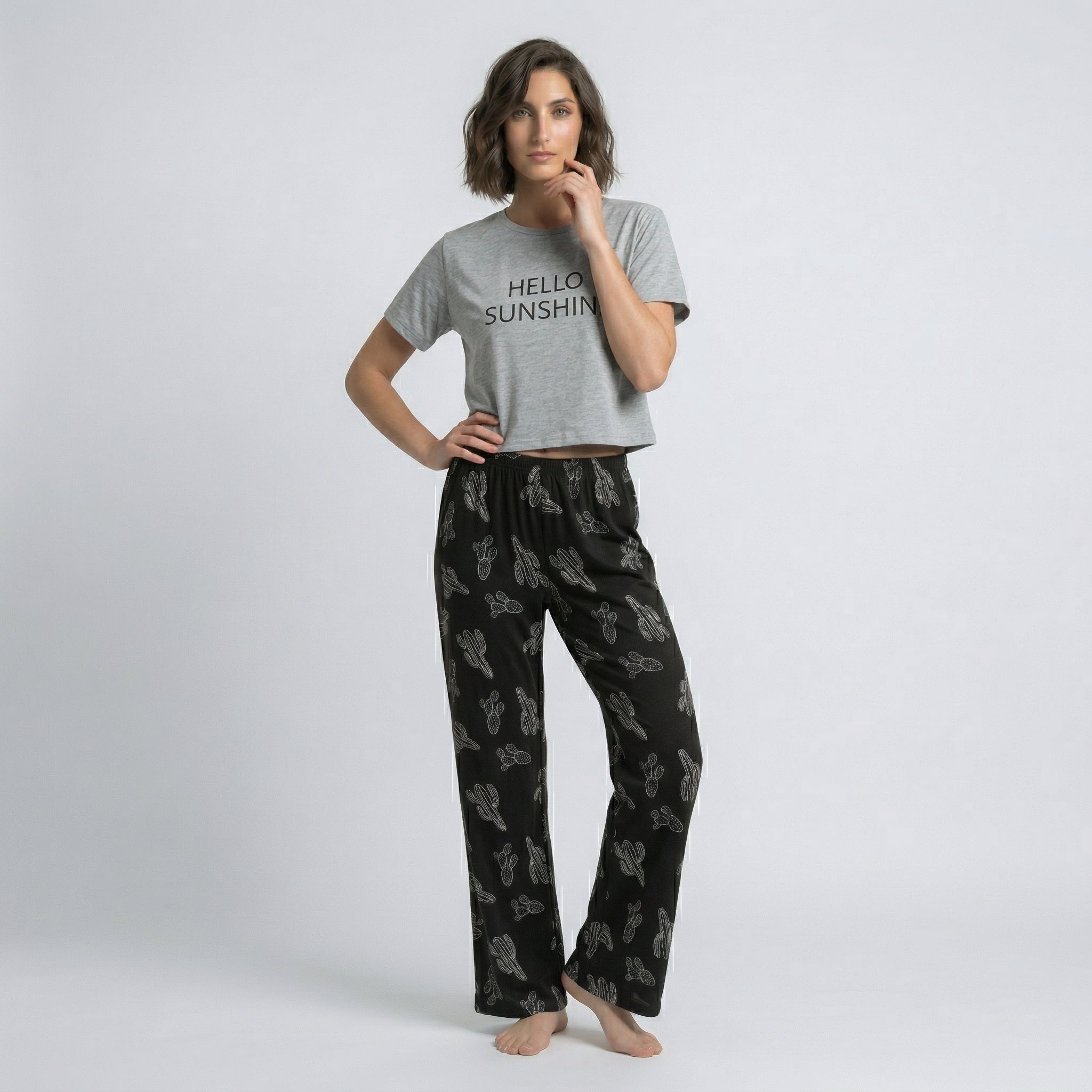 Hello Sunshine Printed Night Suit