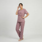 Love Sleep Printed Night Suit
