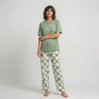 Olive Green Cotton Nightwear