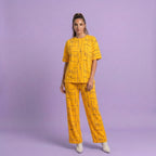 Yellow Capri Cotton Nightwear