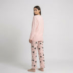 Pink Bunny Printed Night Suit