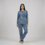 Pattern Print Soft Cotton Night Suit