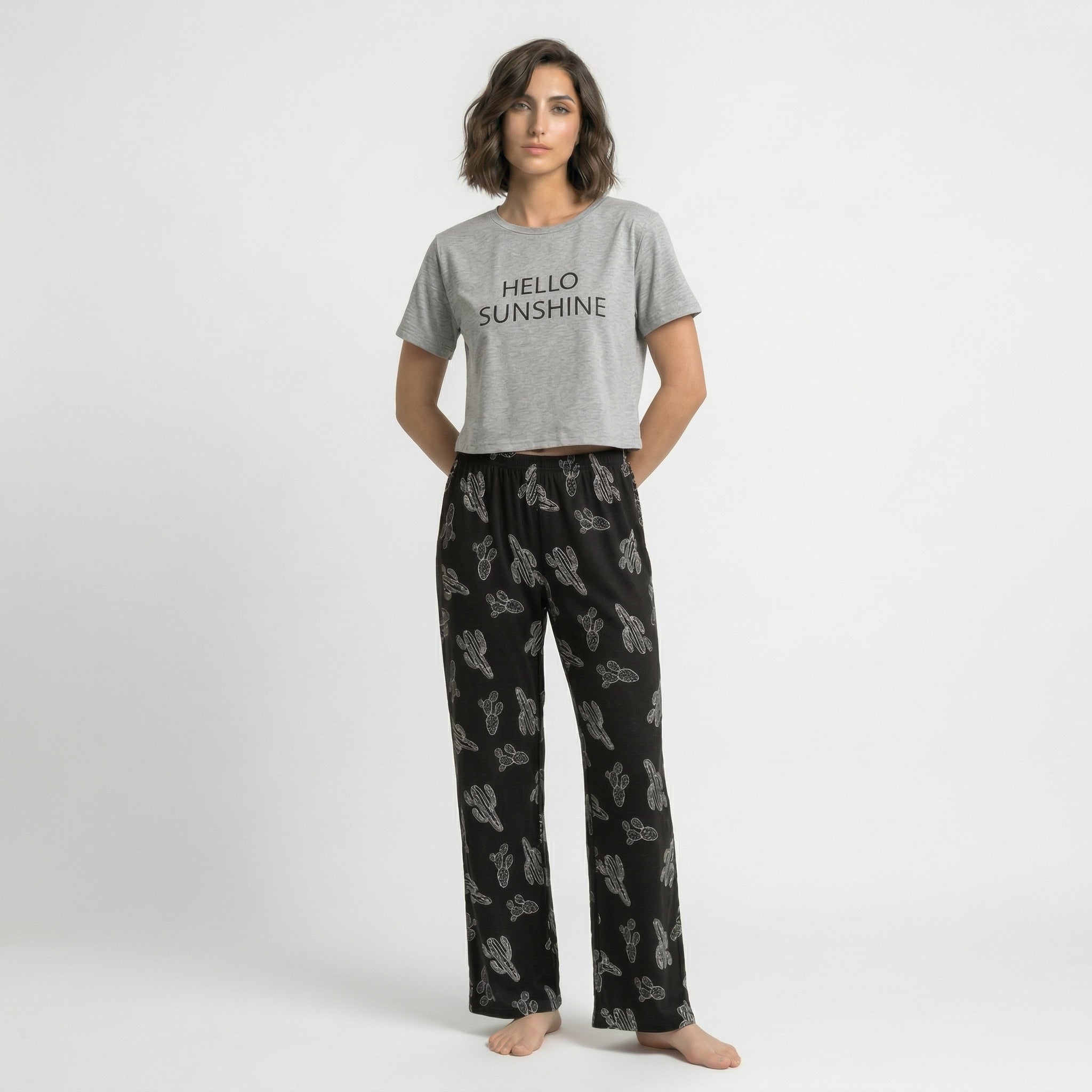 Hello Sunshine Printed Night Suit